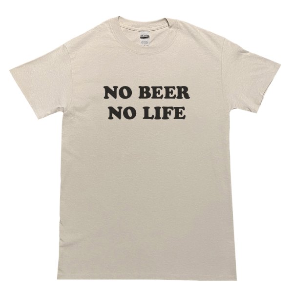画像1: NO BEER NO LIFE Tシャツ (SAND) (1)