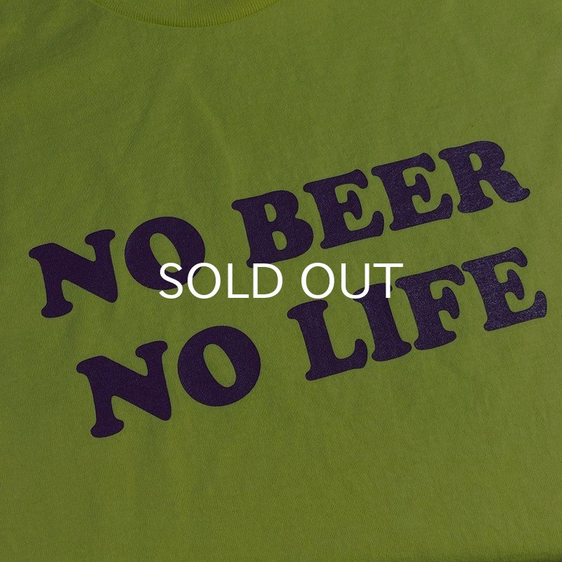 画像2: NO BEER NO LIFE Tシャツ (SAFETY GREEN/PURPLE) (2)