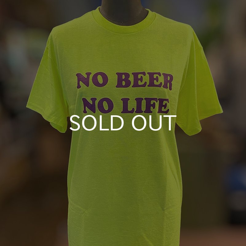 画像3: NO BEER NO LIFE Tシャツ (SAFETY GREEN/PURPLE) (3)