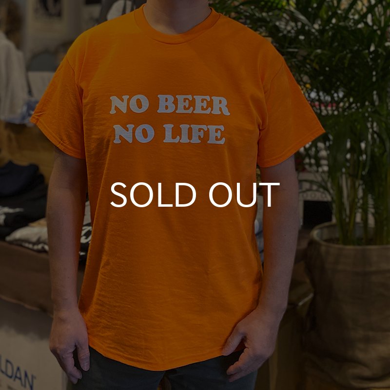 画像3: 【SALE】NO BEER NO LIFE Tシャツ (SAFETY ORANGE/WHITE) (3)