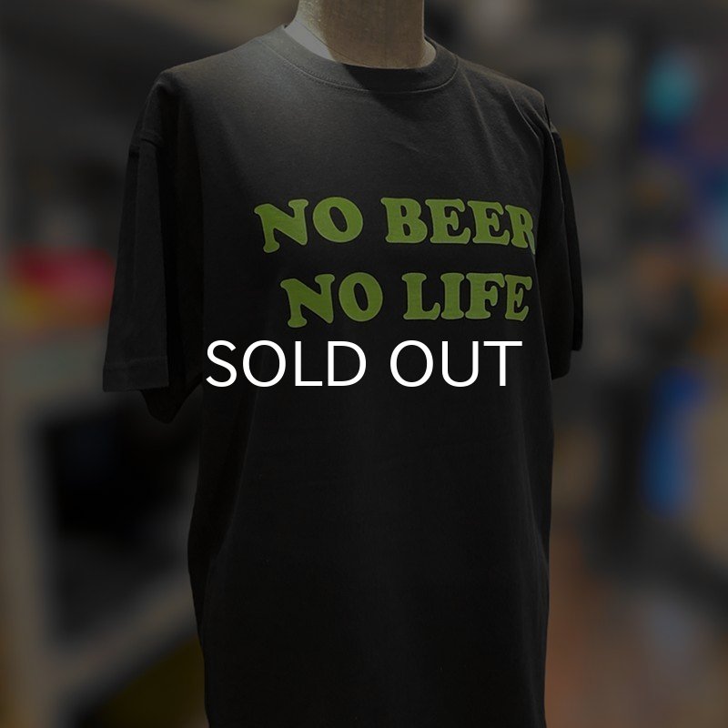 画像4: NO BEER NO LIFE Tシャツ (SUMI/YELLOW GREEN) (4)