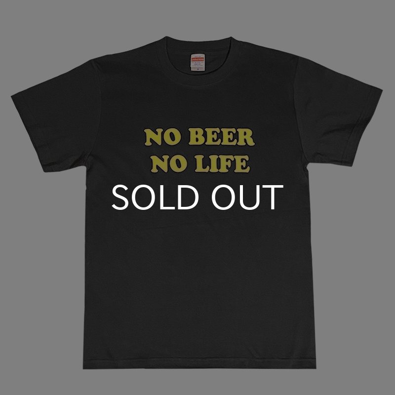 画像1: NO BEER NO LIFE Tシャツ (SUMI/LEMON) (1)