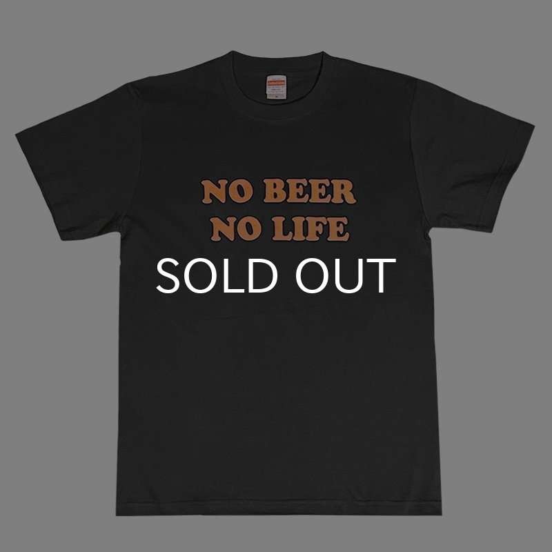 画像1: NO BEER NO LIFE Tシャツ (SUMI/ORANGE) (1)