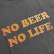 画像2: NO BEER NO LIFE Tシャツ (SUMI/ORANGE) (2)