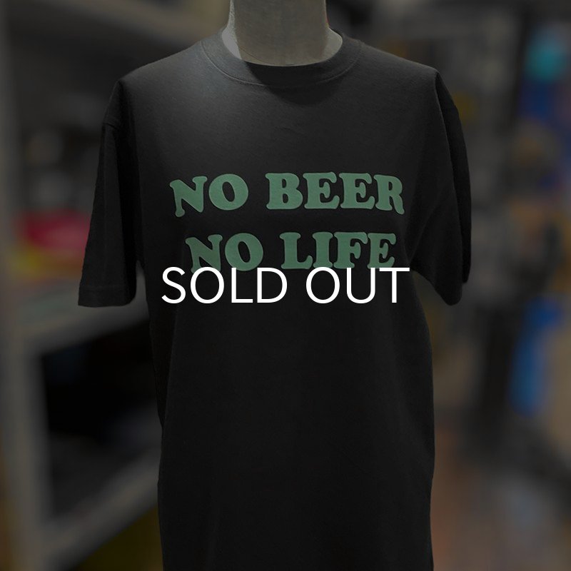 画像3: NO BEER NO LIFE Tシャツ (SUMI/PASTEL GREEN) (3)