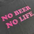 画像2: NO BEER NO LIFE Tシャツ (SUMI/PINK) (2)
