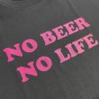 画像2: NO BEER NO LIFE Tシャツ (SUMI/ROSE PINK) (2)