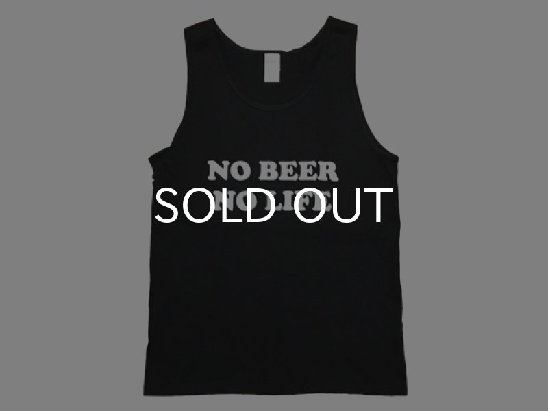 画像1: NO BEER NO LIFE タンクトップ (BLACK) (1)