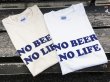 画像2: NO BEER NO LIFE Tシャツ (WHITE/NAVY) (2)