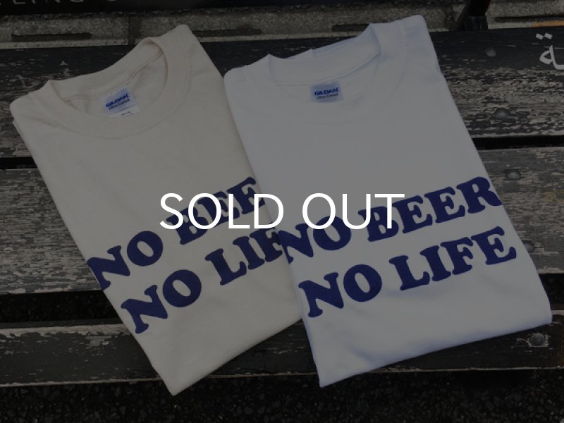 画像2: NO BEER NO LIFE Tシャツ (WHITE/NAVY) (2)