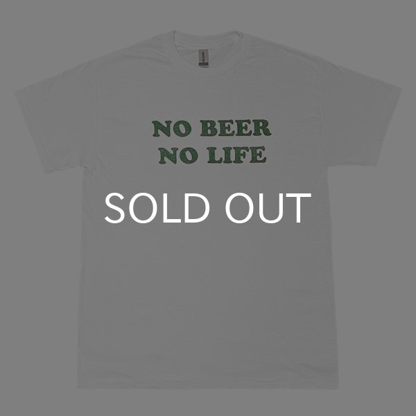 画像1: NO BEER NO LIFE Tシャツ (WHITE/BRITISH GREEN) (1)