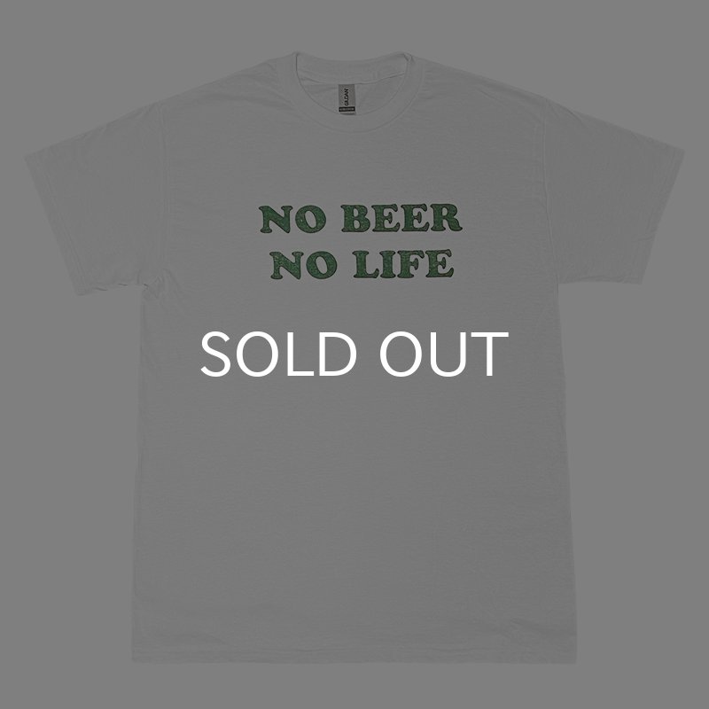 画像1: NO BEER NO LIFE Tシャツ (WHITE/BRITISH GREEN) (1)