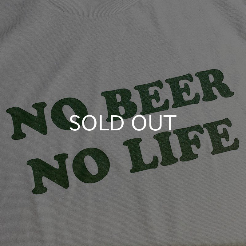 画像2: NO BEER NO LIFE Tシャツ (WHITE/BRITISH GREEN) (2)