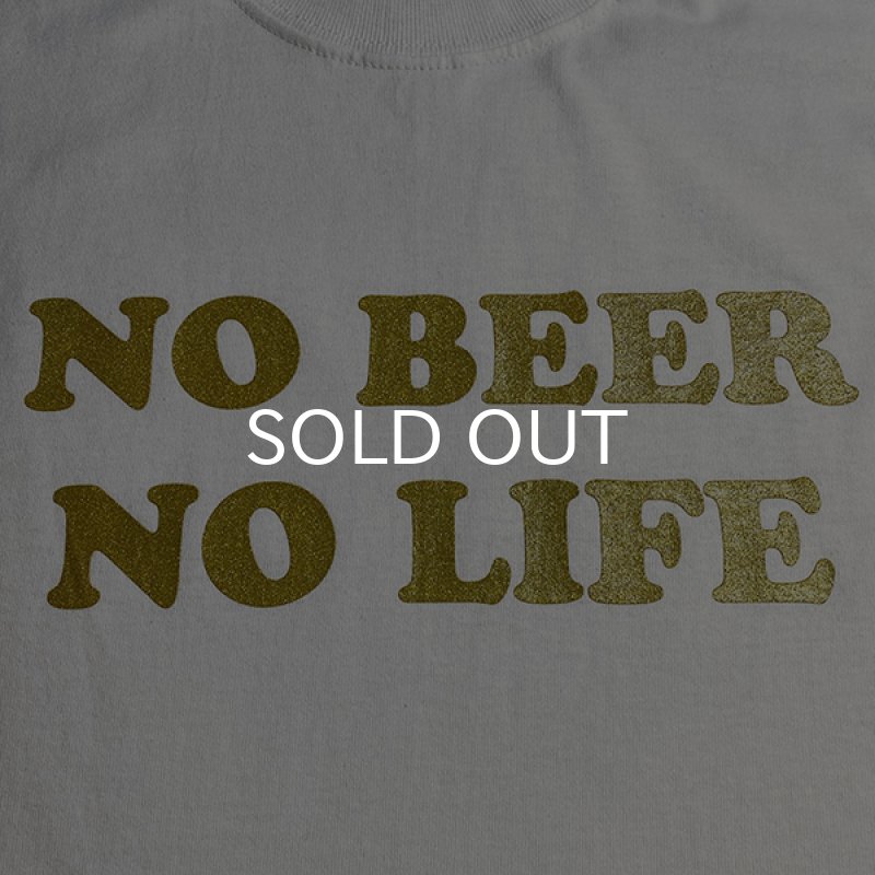 画像3: NO BEER NO LIFE Tシャツ (WHITE/GOLD) (3)