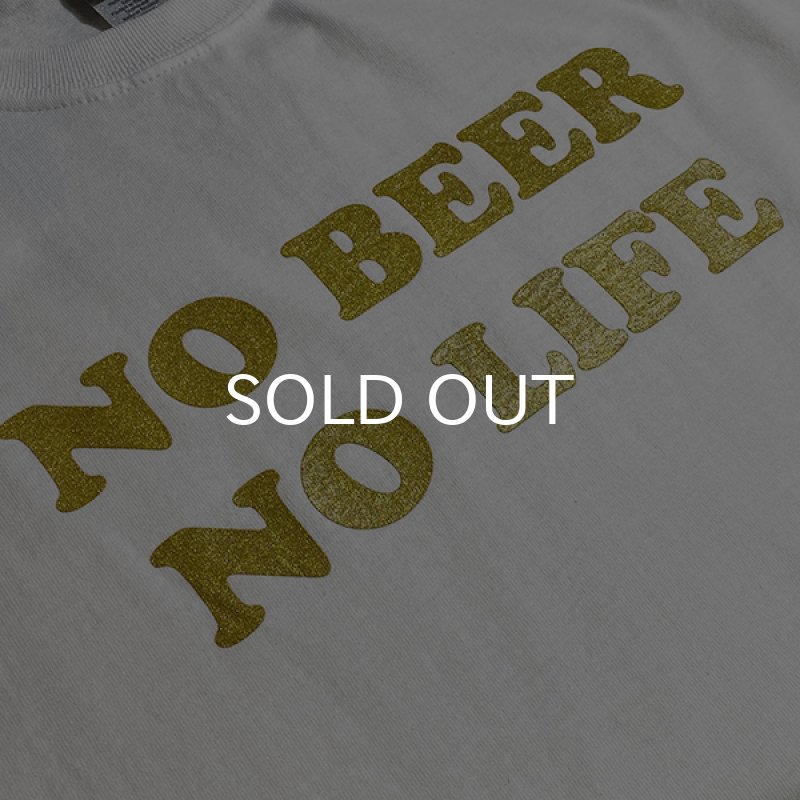 画像2: NO BEER NO LIFE Tシャツ (WHITE/GOLD) (2)