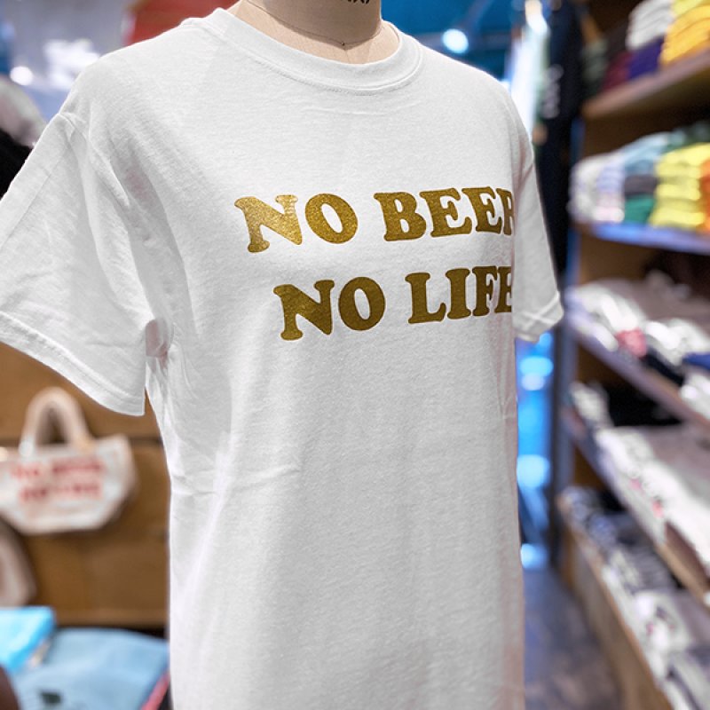 画像4: NO BEER NO LIFE Tシャツ (WHITE/GOLD) (4)