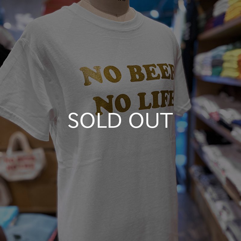 画像5: NO BEER NO LIFE Tシャツ (WHITE/GOLD) (5)