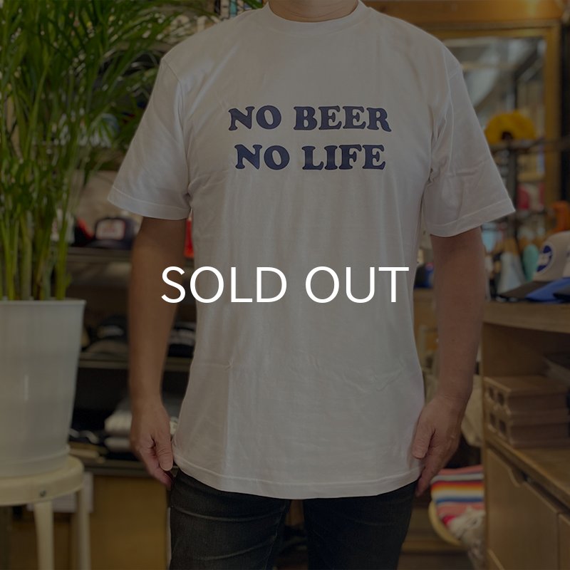 画像3: NO BEER NO LIFE Tシャツ (WHITE/NAVY) (3)