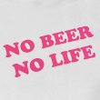 画像2: NO BEER NO LIFE Tシャツ (WHITE/NEON PINK) (2)