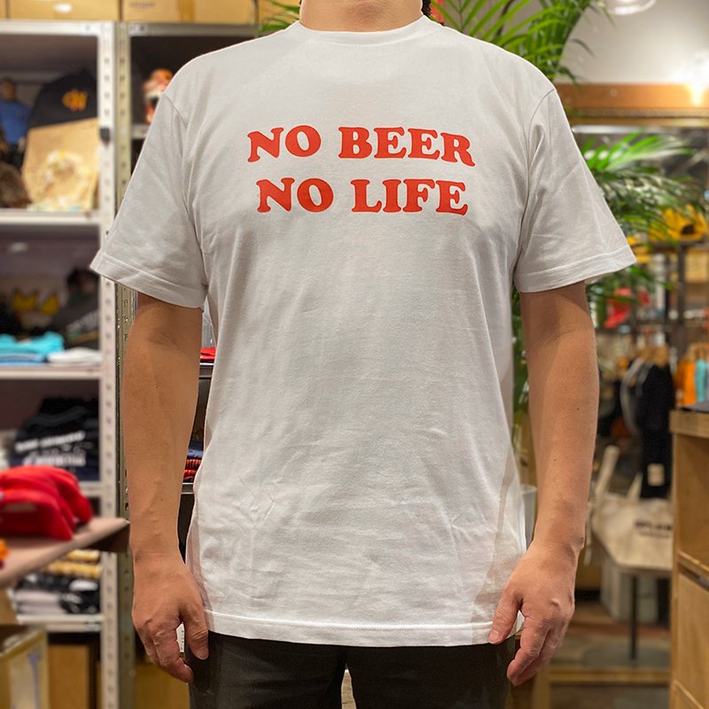 画像3: NO BEER NO LIFE Tシャツ (WHITE/RED) (3)