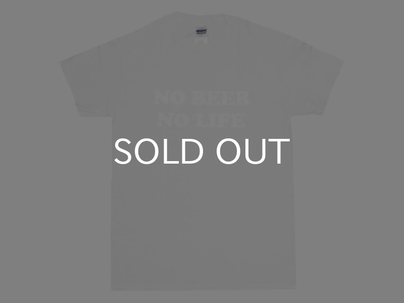 画像1: NO BEER NO LIFE Tシャツ (WHITE/WHITE) (1)