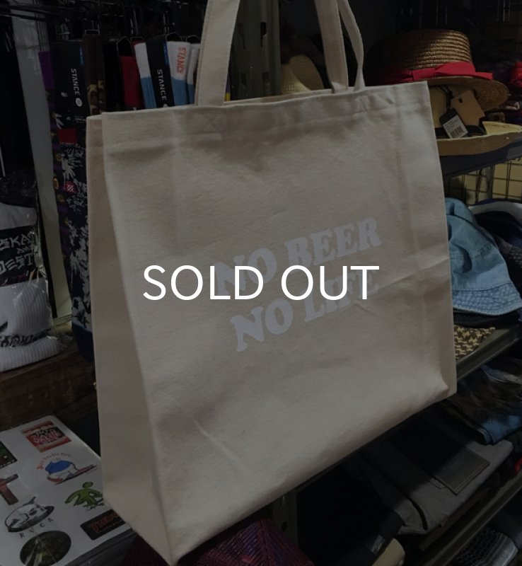 画像2: NO BEER NO LIFE トートバッグ (NATURAL/WHITE) (2)