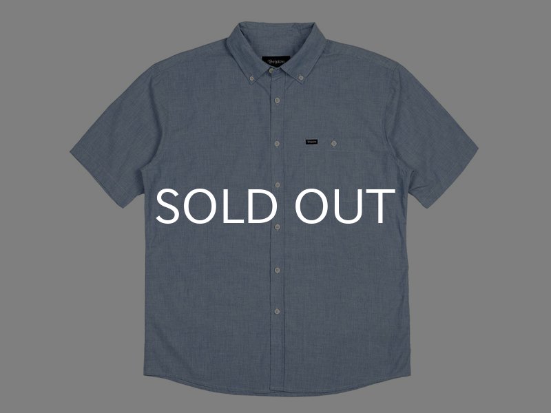 画像1: BRIXTON / CENTRAL S/S WOVEN SHIRTS (LIGHT BLUE CHAMBRAY) (1)