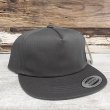 画像1: FLEXFIT / UNSTRUCTURED 5-PANEL SNAPBACK CAP (CHARCOAL) (1)
