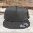 画像2: FLEXFIT / UNSTRUCTURED 5-PANEL SNAPBACK CAP (CHARCOAL) (2)