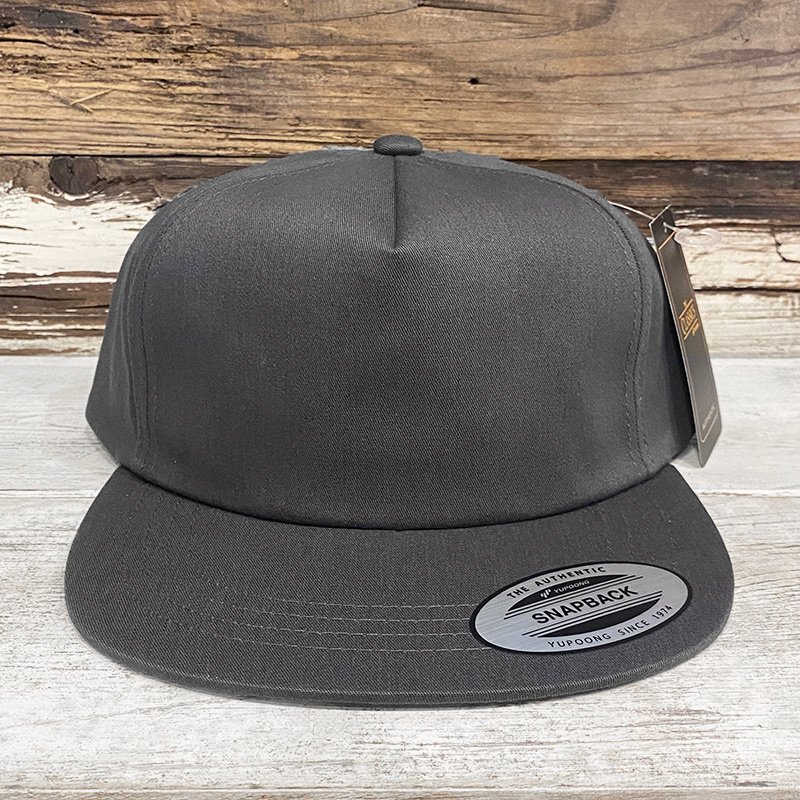 画像2: 【お取寄せ】FLEXFIT / UNSTRUCTURED 5-PANEL SNAPBACK CAP (CHARCOAL) (2)