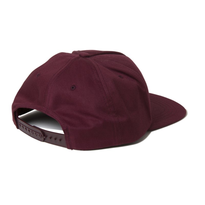 画像2: 【お取寄せ】FLEXFIT / UNSTRUCTURED 5-PANEL SNAPBACK CAP (MAROON) (2)