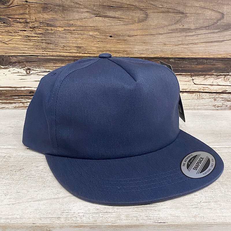 画像1: 【お取寄せ】FLEXFIT / UNSTRUCTURED 5-PANEL SNAPBACK CAP (NAVY) (1)