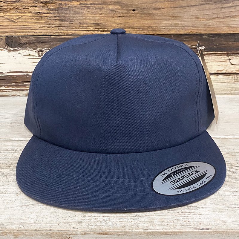 画像2: 【お取寄せ】FLEXFIT / UNSTRUCTURED 5-PANEL SNAPBACK CAP (NAVY) (2)