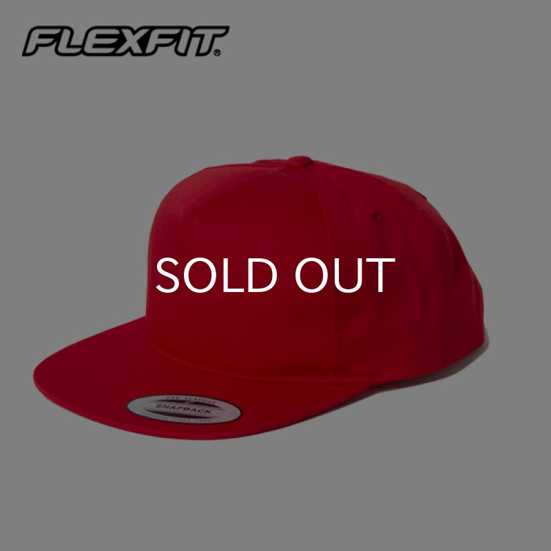 画像1: 【お取寄せ】FLEXFIT / UNSTRUCTURED 5-PANEL SNAPBACK CAP (RED) (1)