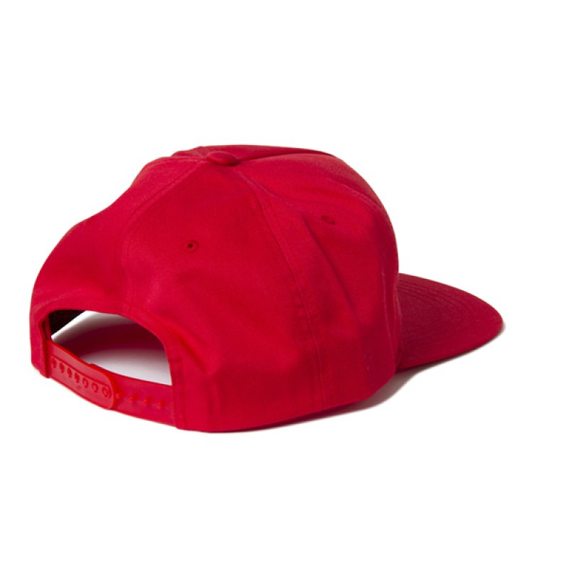 画像2: 【お取寄せ】FLEXFIT / UNSTRUCTURED 5-PANEL SNAPBACK CAP (RED) (2)