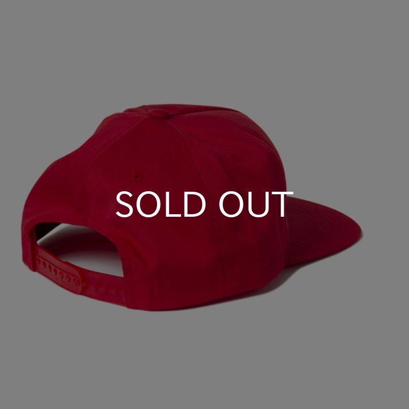 画像2: 【お取寄せ】FLEXFIT / UNSTRUCTURED 5-PANEL SNAPBACK CAP (RED) (2)