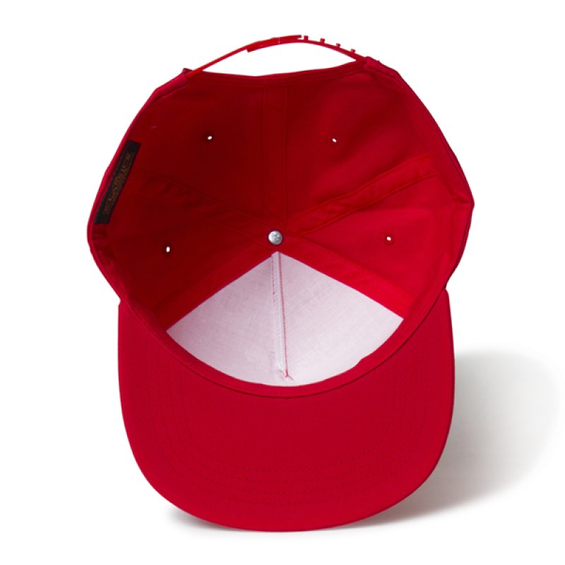 画像3: 【お取寄せ】FLEXFIT / UNSTRUCTURED 5-PANEL SNAPBACK CAP (RED) (3)