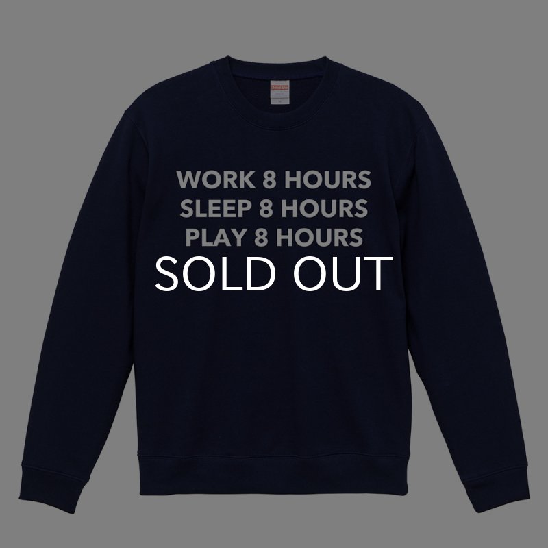 画像2: 8 HOURS CREWNECK (NAVY) (2)