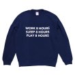 画像1: 8 HOURS CREWNECK (NAVY) (1)