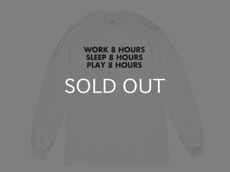 画像1: 8 HOURS ロングスリーブTシャツ (WHITE) (1)