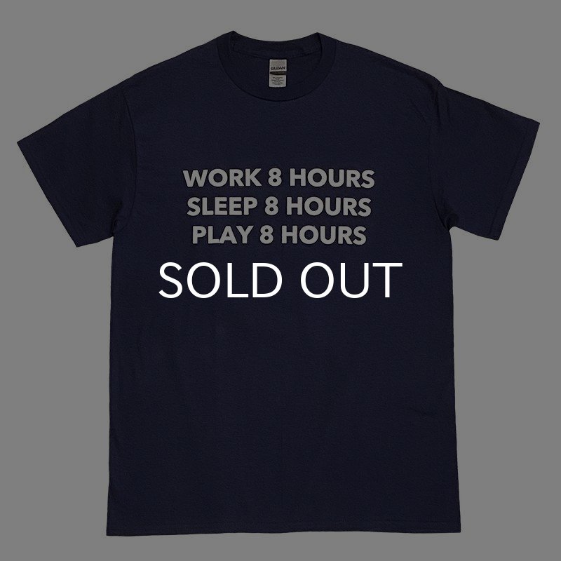 画像1: 8 HOURS Tシャツ (NAVY) (1)
