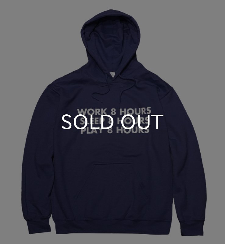 画像1: 8 HOURS HOODIE (NAVY) (1)