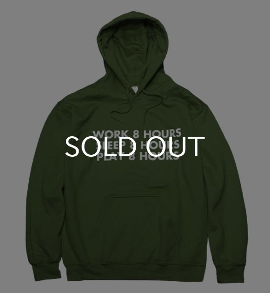 画像1: 8 HOURS HOODIE (MILITARY GREEN) (1)