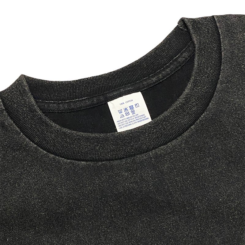 画像3: 8 HOURS Tシャツ VINTAGE WASH (BLACK) (3)
