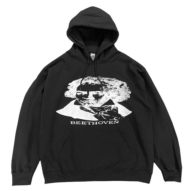 画像1: BEETHOVEN HOODIE (BLACK) (1)