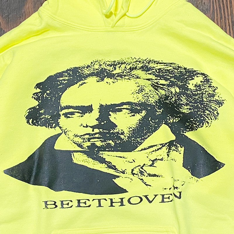 画像2: BEETHOVEN HOODIE (SAFETY GREEN) (2)