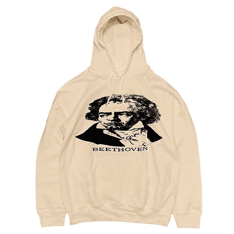 画像1: BEETHOVEN HOODIE (SAND) (1)