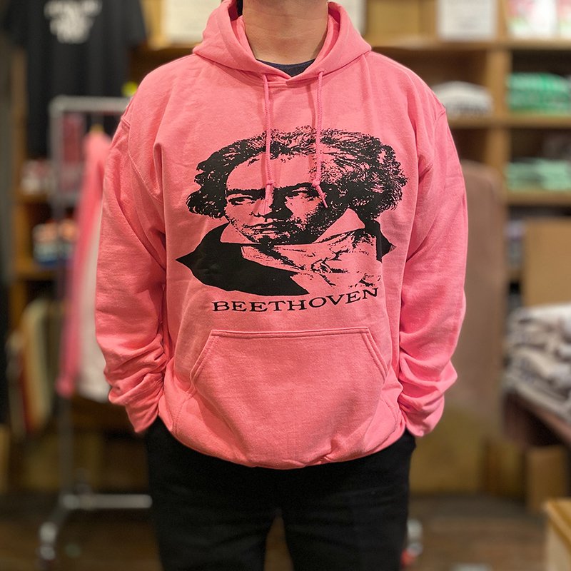 画像3: BEETHOVEN HOODIE (SAFETY PINK) (3)