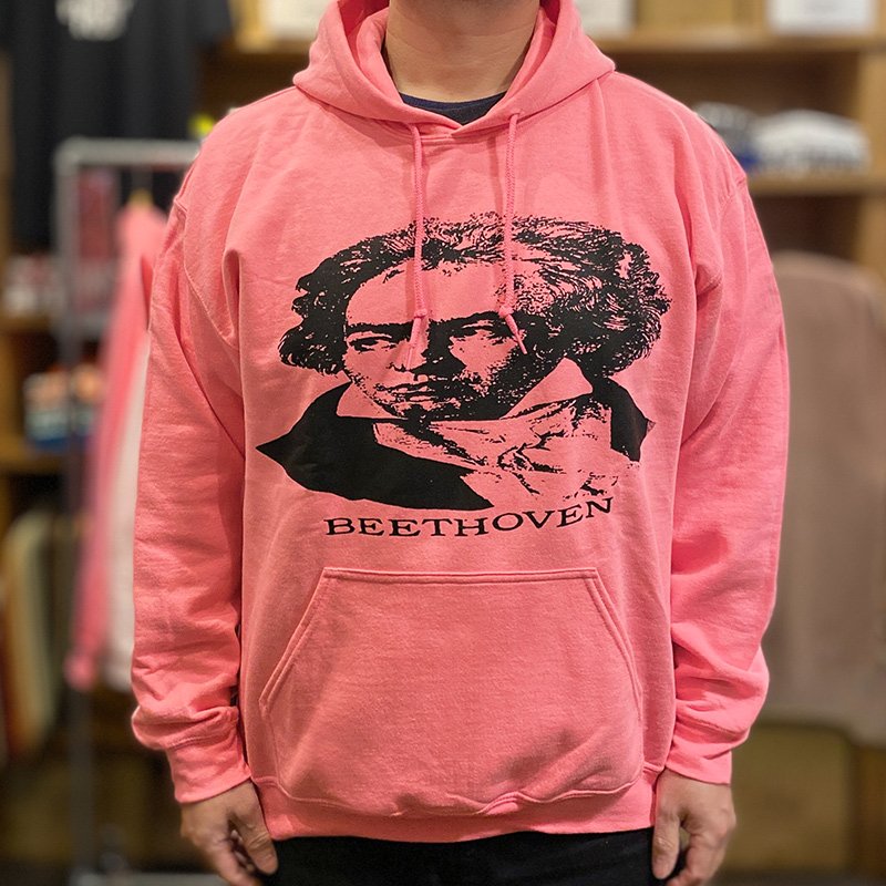 画像4: BEETHOVEN HOODIE (SAFETY PINK) (4)