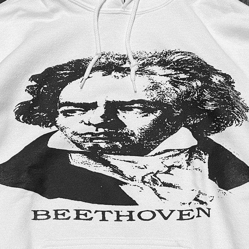 画像2: BEETHOVEN HOODIE (WHITE) (2)
